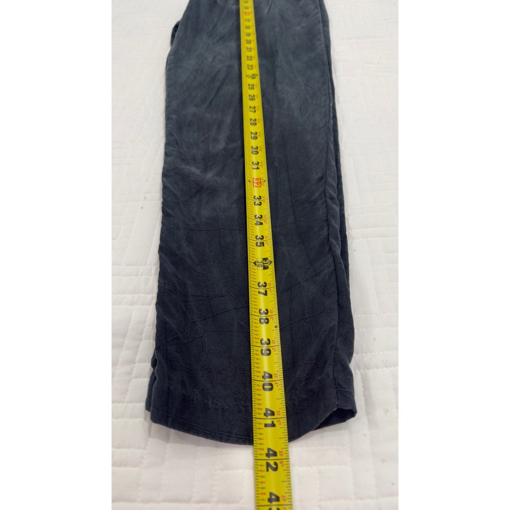 Sue Wong Vintage Pleated Trousers Charcoal Grey High Waisted Tapered Pants - Picture 8 of 9